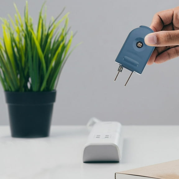 ELAYARD 4Pcs Rotatable 90 Degree Extension Cord Plug Replacement 2 Prong Us