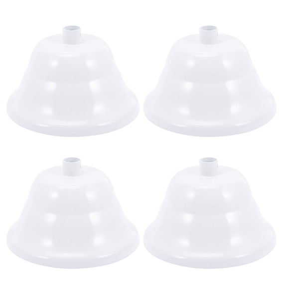 ELAYARD 4Pcs White Ceiling Cover Plate for Home Chandelier Mounting Canopy with Elegant Simple Style