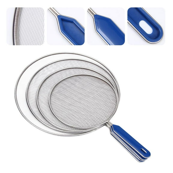 ELAYARD Set of 4 Cooking Pot Net Covers, Grease Splatter Screens for Home Cooking