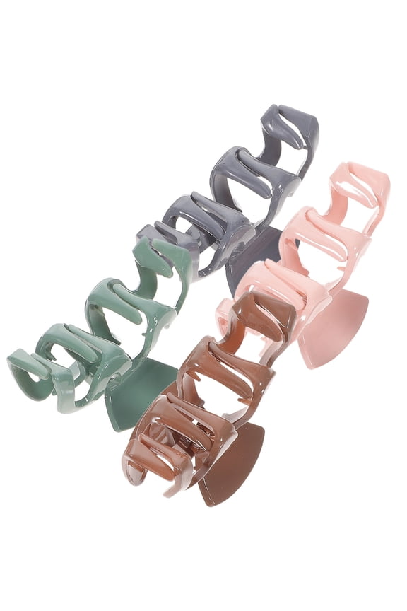 Assorted Color Retro Hair Clips Plastic Styling Tools for Daily Use