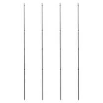 ELAYARD 4Pcs Silver Table Soccer Poles Foosball Table Accessories Replacement