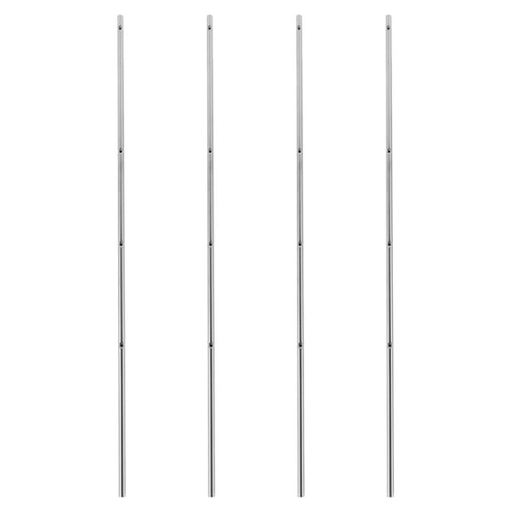 ELAYARD 4Pcs Silver Table Soccer Poles Foosball Table Accessories Replacement