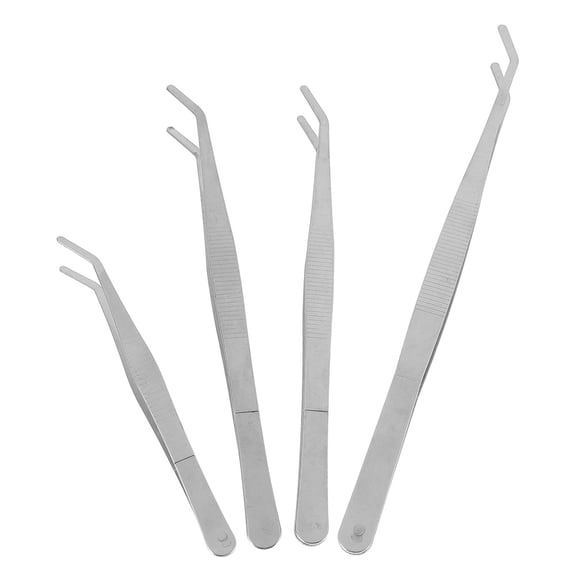 ELAYARD 4Pcs Garden Tweezers Stainless Steel Small Gardening Tool for Plant Care