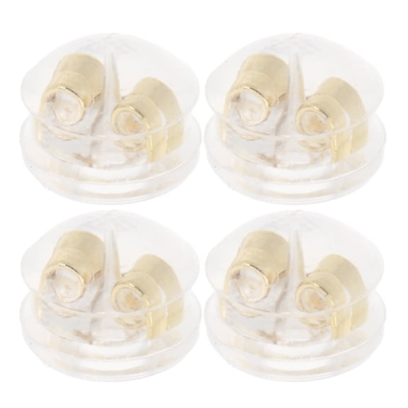 ELAYARD Silicone Earring Backs for Women, Comfortable Fit, Secure Hold, Perfect for Parties and Daily Wear, 4 Pieces Set