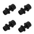 thumbnail image 1 of ELAYARD 4Pcs Universal Nylon License Plate Fasteners Black for Motorcycle Use, 1 of 7