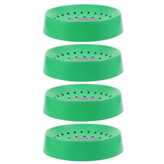 ELAYARD 4pcs Plastic Bird Nesting Bowl Bird Egg Breeding Bowl Hatching Nest With Mat Color Difference