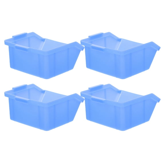 ELAYARD 4pcs Plastic Bins for Desktop Storage Box with Waterproof Design for Home Maintenance