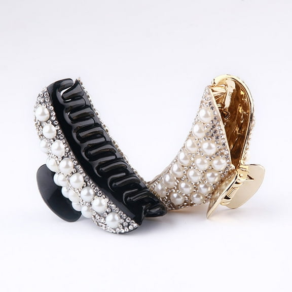 ELAYARD 4pcs Rhinestone Claw Hair Clips for Women Keeps Hair Back at Daily Life