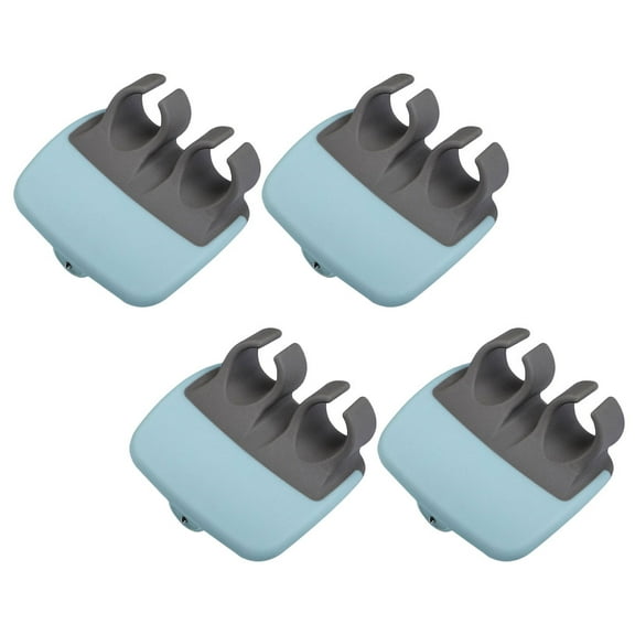 ELAYARD 4Pcs Finger Vegetable Peeler Sky-blue Stainless Steel Cooking Preparation for Home Users