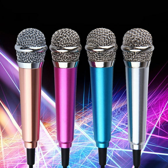 ELAYARD Set of 4 Metal Microphones with for Karaoke and Singing