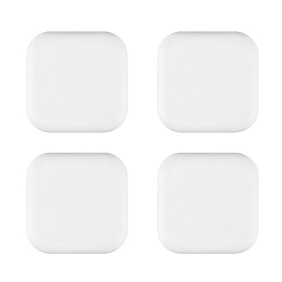 ELAYARD White Silicone Door Guard Wall Protector Easy Install Anti-Collision 4Pcs