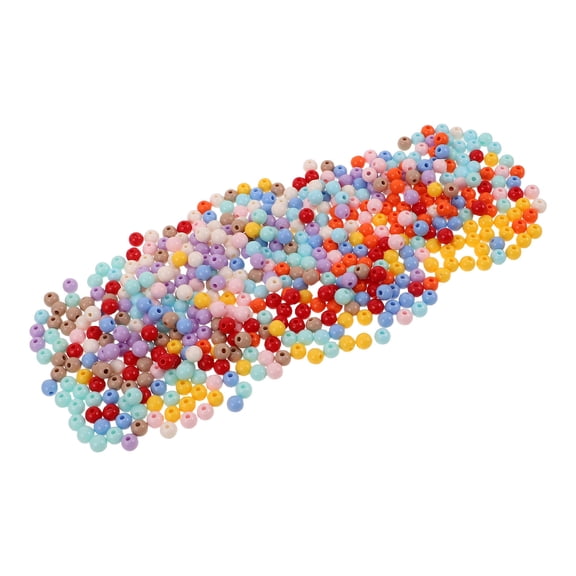 ELAYARD DIY Craft Beads, Assorted Color Acrylic, Large Hole, Lightweight, Vibrant Colors, 500Pcs