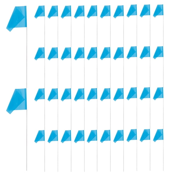 ELAYARD 50Pcs PVC Material Yard Flags for Lawn Garden Construction and Underground Utility Marking