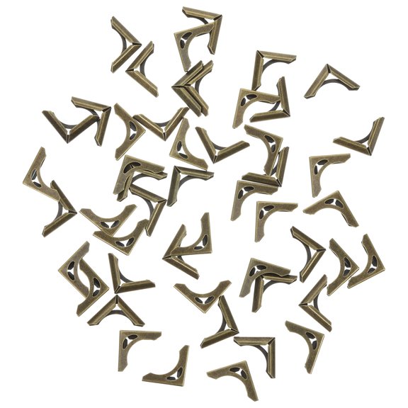 ELAYARD 50Pcs Dark Green Metal Book Corners Protective Book Corner Guards for Home Use