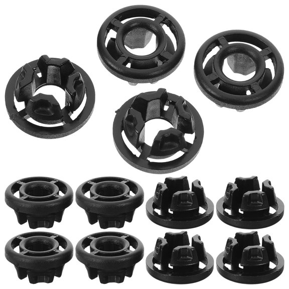 ELAYARD 50Pcs Hood Prop Rod Clip Set Black Plastic Engine Cover Grommet Bung Absorber for Car Support