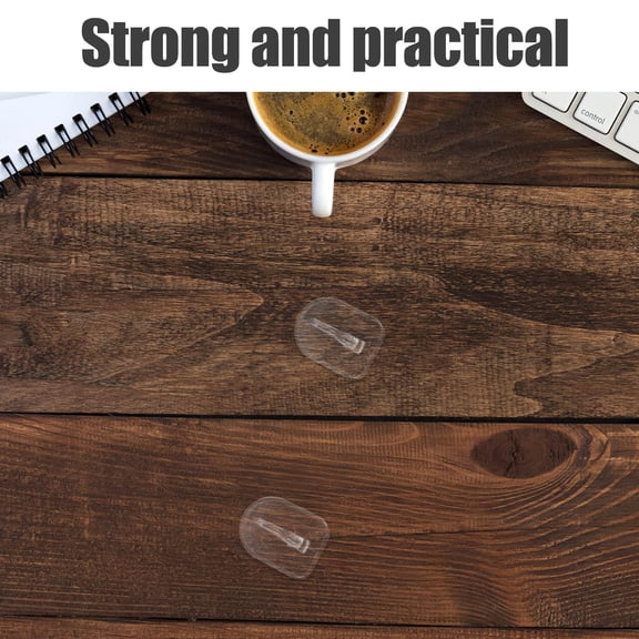 ELAYARD 50Pcs Small Adhesive Hooks No Drill Plastic Stick on Hooks for Multipurpose Hanging Needs