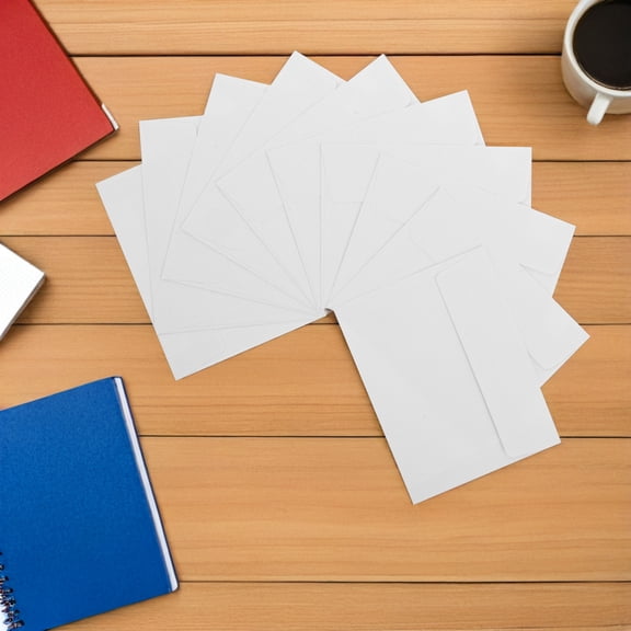 ELAYARD 50Pcs White Paper Envelopes Self Seal for Business Mailing and Greeting Cards