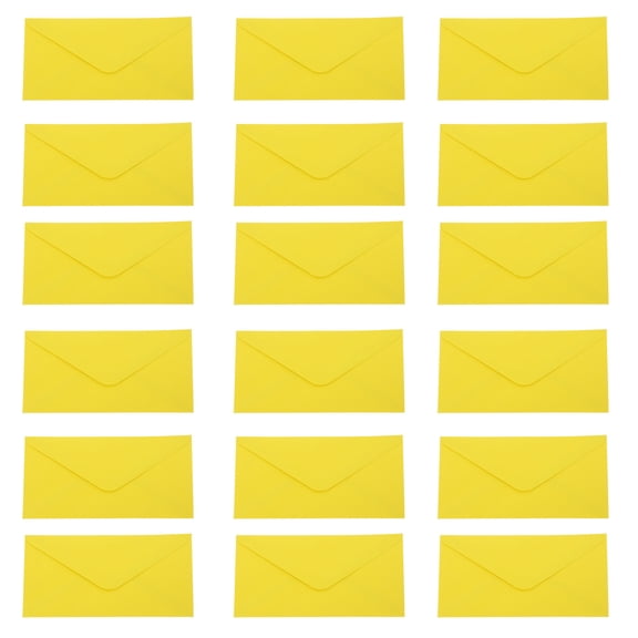 ELAYARD 50Pcs Small Yellow Envelopes for Cards Self Seal Plain Mailing Invitations