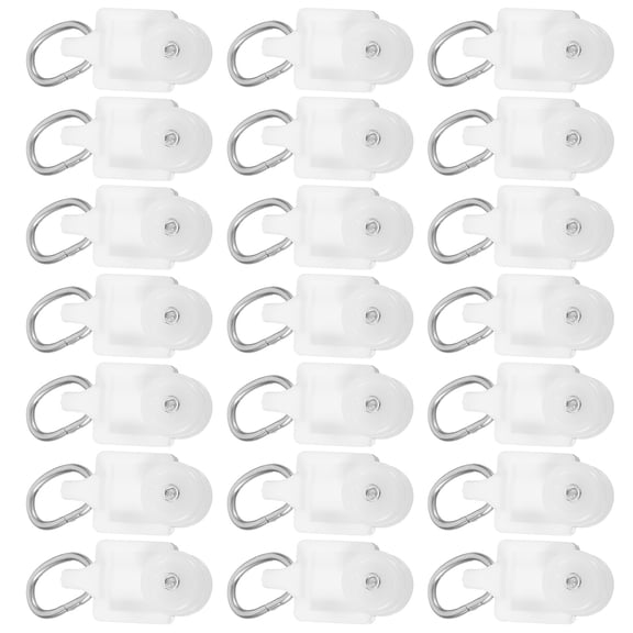 ELAYARD Curtain Track Gliders Elayard White Iron ABS Versatile L U Shape Compatibility