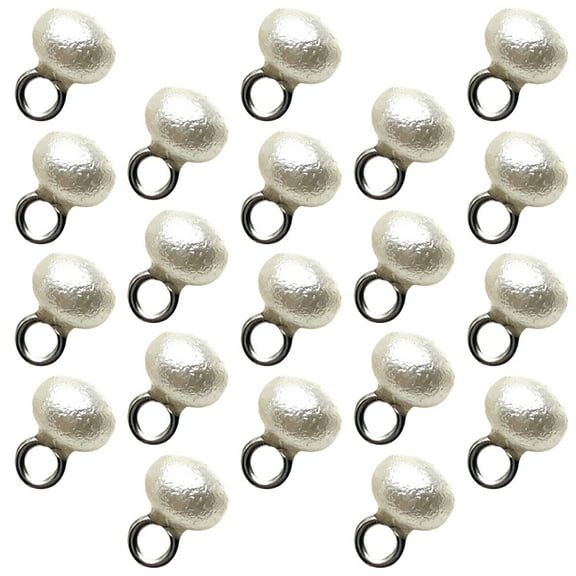 ELAYARD White Plastic Resin Matte Buttons for Decoration and DIY Crafts 50Pcs