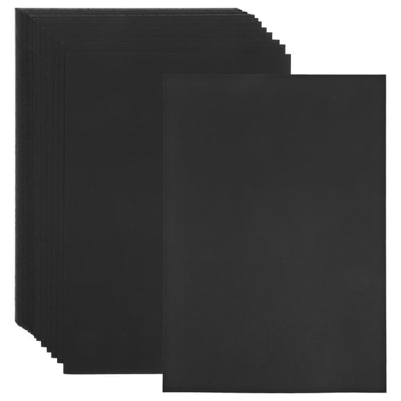 ELAYARD 50Pcs Black Card Stock Smooth Surface Paper for Crafting and Printing
