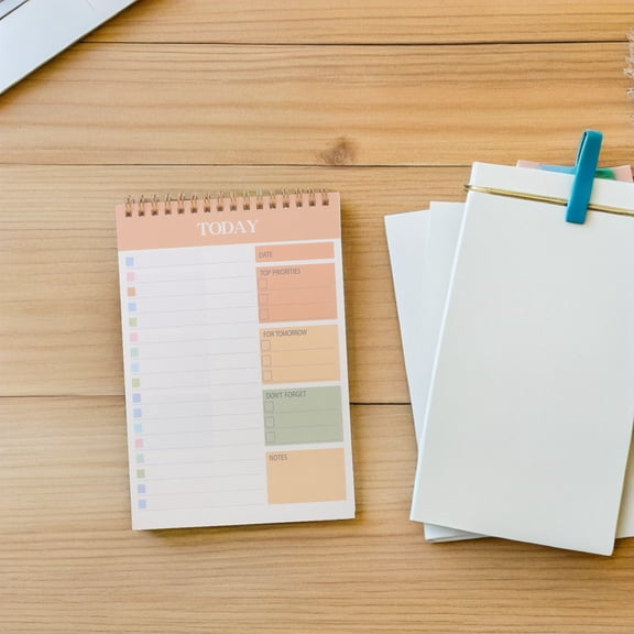 ELAYARD 52-Week Orange Spiral Planner Notebook for Weekly Scheduling, Flexible Planning, and Effective Task Management