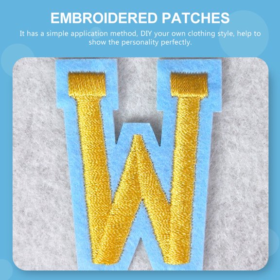 ELAYARD 52pcs Background Polyester Sewing Patches for Crafts