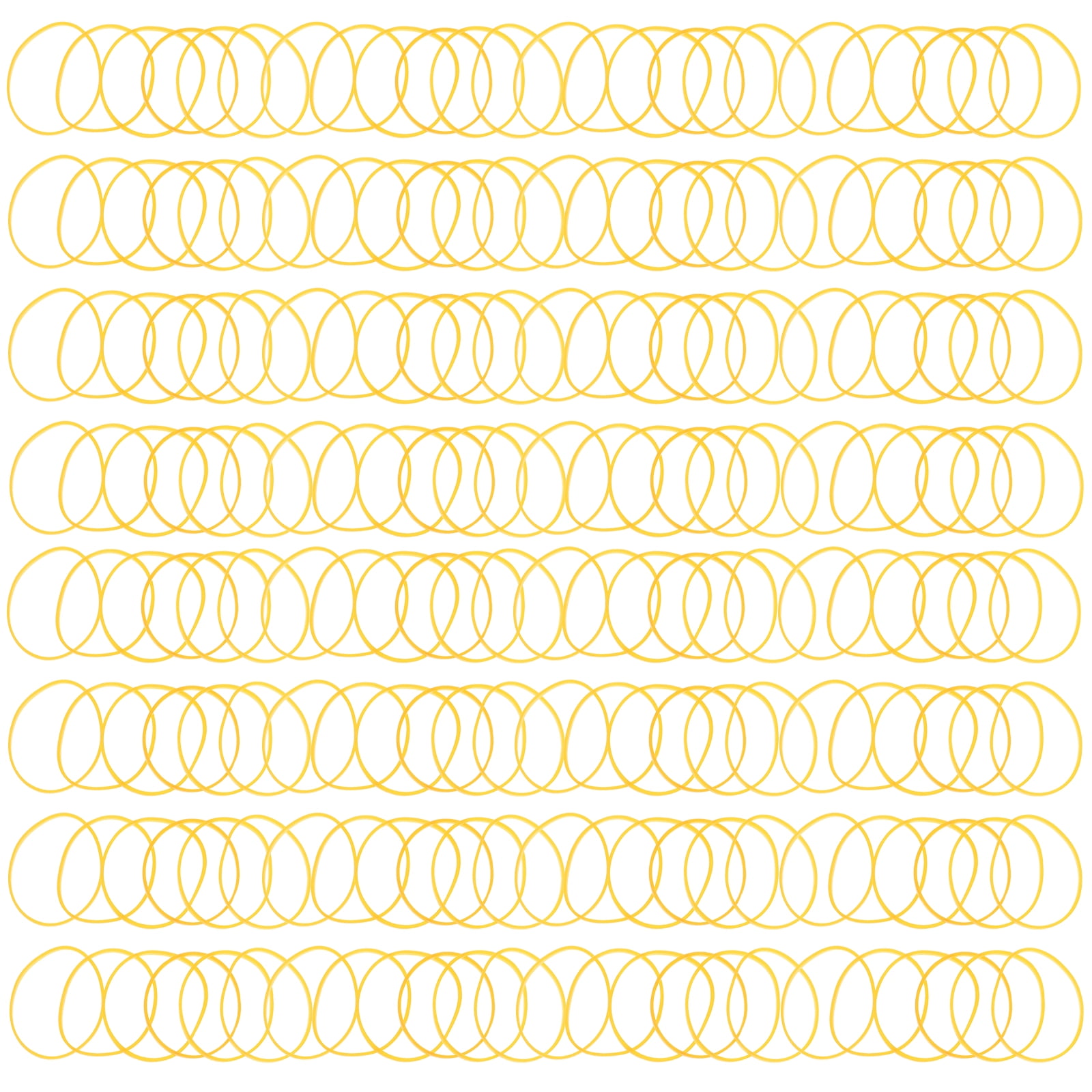 ELAYARD 580 Pieces Orange Stretchy Rubber Bands, Elastic for Home, Office, Crafts, and Decoration Use