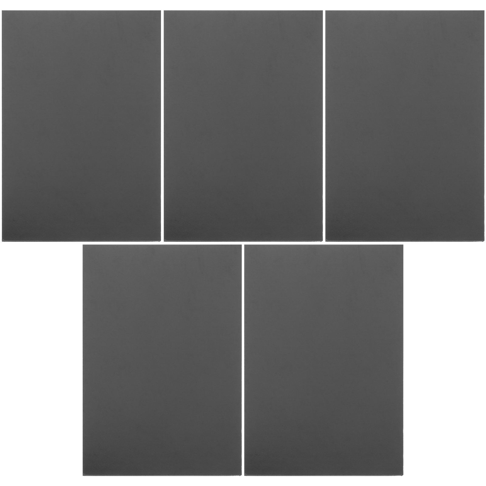ELAYARD 5-Pack Flexible Black Magnetic Sheets with Peel and Stick Adhesive for Crafts, Projects, and Fridge Decoration