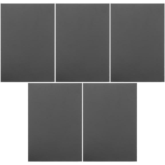 ELAYARD 5-Pack Flexible Black Magnetic Sheets with Peel and Stick Adhesive for Crafts, Projects, and Fridge Decoration