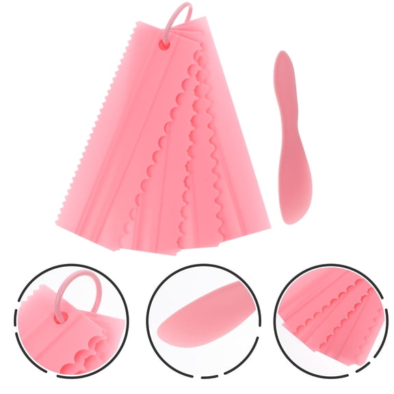 ELAYARD 5-Piece Silicone Baking Spreader Set for Cake Decorating, Frosting, Icing, and Kitchen Tools