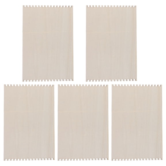 ELAYARD 5-Piece Basket Weaving Wooden Craft Tool Set, Stable Frame, Smooth for Weaving Projects