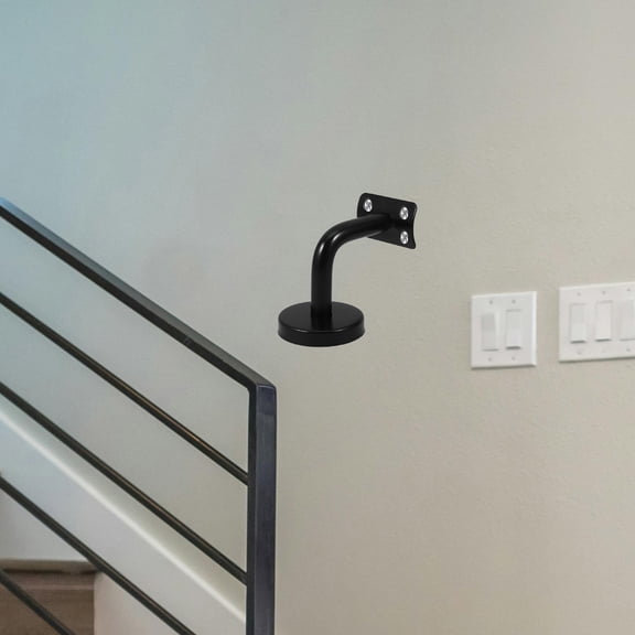 ELAYARD Railing Brackets for Stairs Handrail Bracket Black for Villa 5Pcs 2.4*2.4*2in