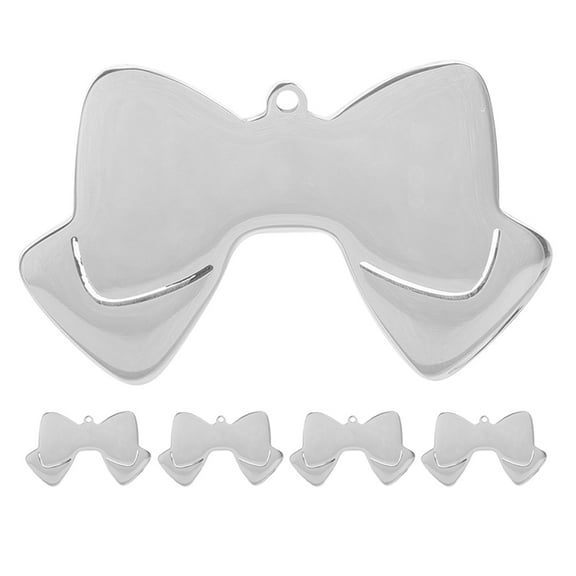 ELAYARD 5Pcs Blank Pet ID Tags Dog Name Tags for Small Dogs in Silver