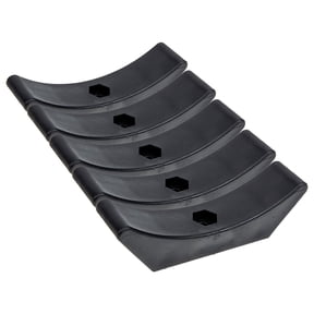ELAYARD 5-Piece Dumbbell Holder Rack, Black Non- PP Plastic Weight Storage Stand for Home Gym