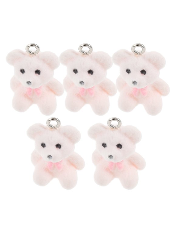 Chic White Animal Charms Resin Plastic for DIY Jewelry Crafting