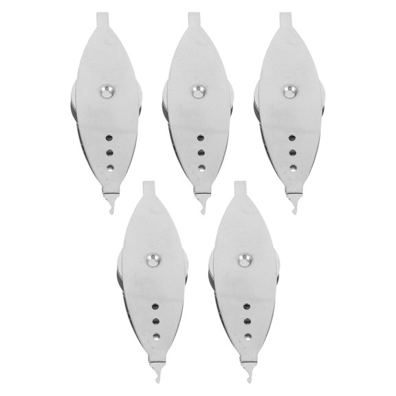 ELAYARD 5Pcs Metal Tatting Shuttle Plated Silver Lacemaking Craft Tool Durable Hand Sewing Accessory Set