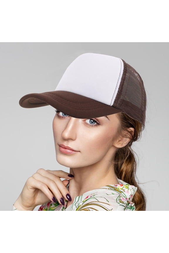 5Pcs Unisex Sublimation Hats with Breathable Mesh for Custom Designs