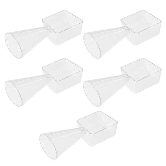 ELAYARD 5Pcs Plastic Measuring Cups with Handle Transparent for Accurate Hair Coloring and Perm Mixing