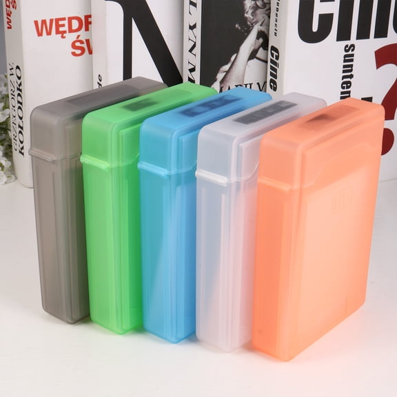 ELAYARD 5Pcs Hard Disk Protector Case Portable Drop Resistant Storage Box Mixed Colors