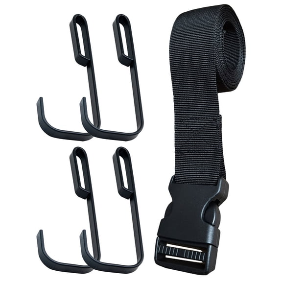 ELAYARD 5Pcs Tree Stand Strap Hangers Black Metal Hooks for Outdoor Hunting Equipment Accessories