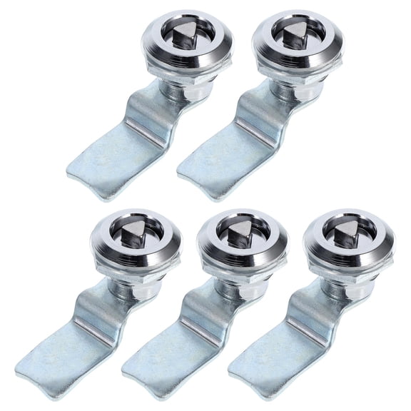 ELAYARD 5Pcs Triangle Security Lock for Electrical Box Zinc Alloy Silver