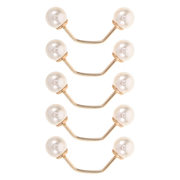 ELAYARD 5-Pack Women's Decorative Round Buttons with Safety Pins for Clothes, Anti-Exposure, Multi-