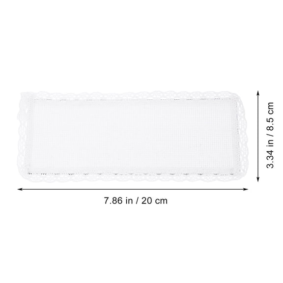 ELAYARD 5-Pack Cross Bookmarks with White Polyester Lace, Ideal for Embroidery, Crafting, and Handmade Projects