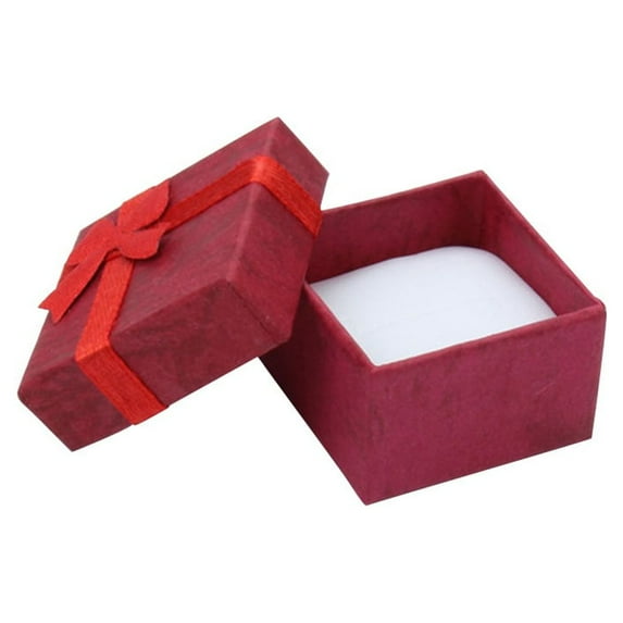 ELAYARD Elegant Red Jewelry Paper Boxes Lightweight for Earrings and Rings 5Pcs