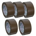 thumbnail image 1 of ELAYARD 5 Rolls Coffee Colored Heavy Duty Packaging Tape for Moving, Shipping, Office, and Industrial Use, 1 of 8