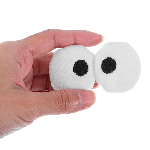 ELAYARD 6 Pairs Cute Plush Toy Eyes, Soft Short Plush Material for Crafts, Stuffed Animal Accessories