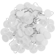 ELAYARD 60pcs Strong Self-Adhesive Iron Ceiling Hooks for Hanging Decorations and Event Displays, Hold for Home and Party Use