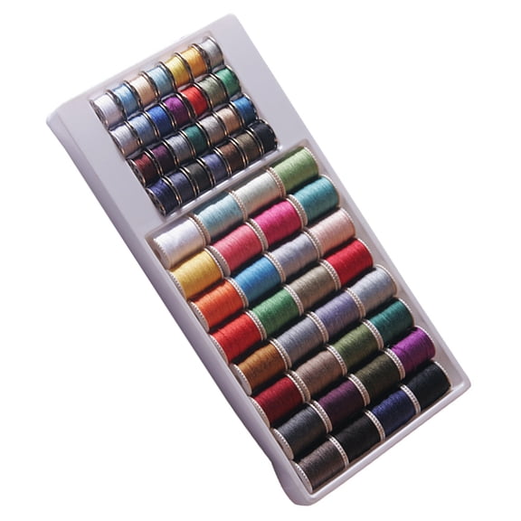 ELAYARD 60Pcs Embroidery Thread Set Assorted Color Polyester Sewing Thread for Machine and Hand Sewing Quilting