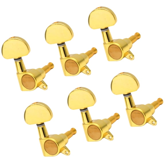 ELAYARD 6Pcs Guitar Tuning Keys Golden Metal Fully Sealed Replacement for Electric Guitar
